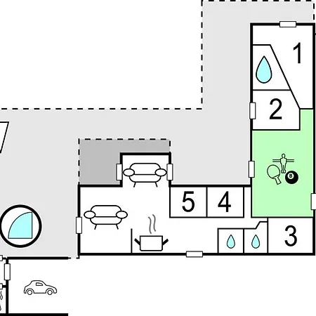 Five-bedroom In Rudkobing *